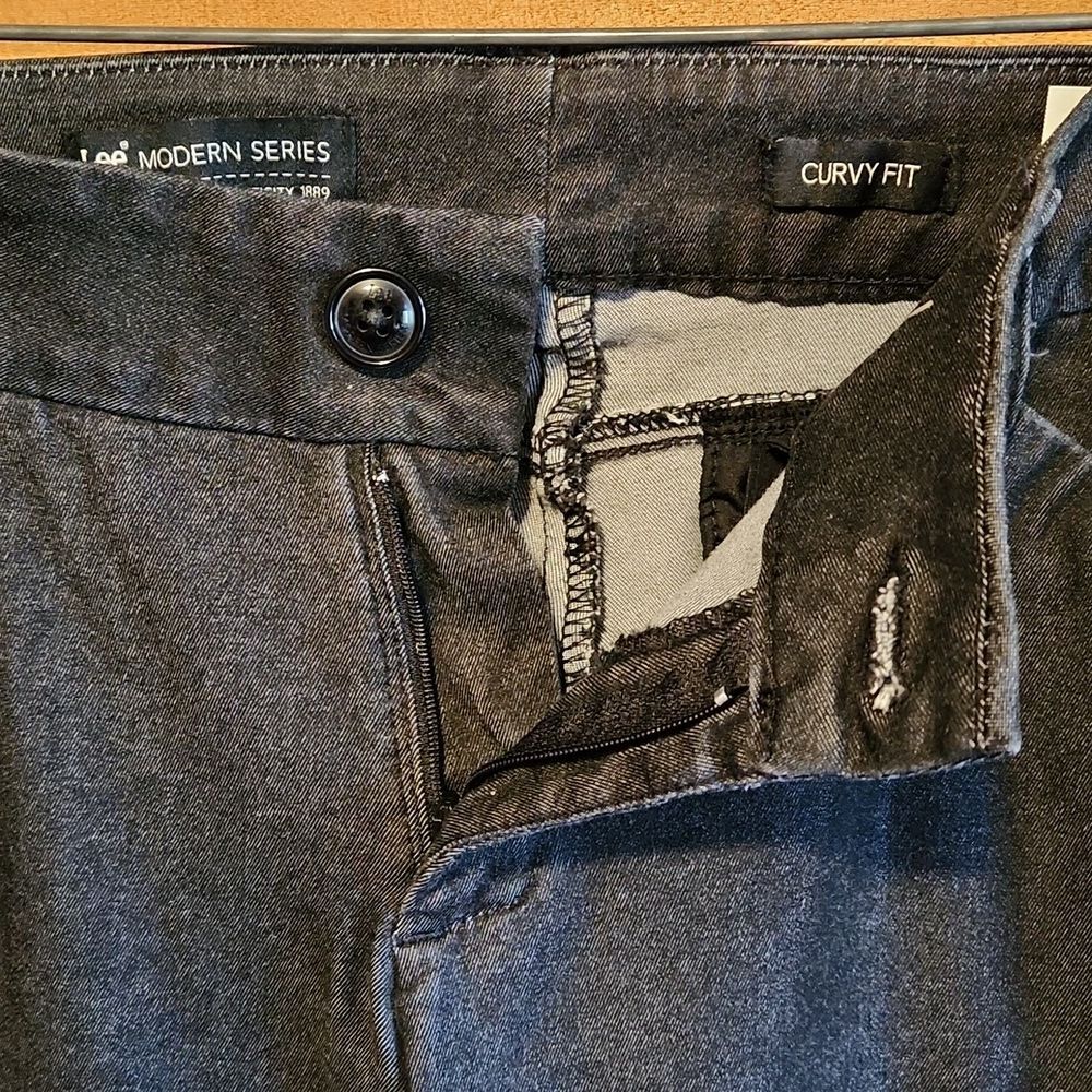 Lee Modern Series Black Pants Women's Size 10 Cotton Polyester Spandex - Picture 10 of 12